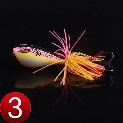 FLYSAND Floating Frog Fishing Lures 9g - Weedless Design with Double Sharp Hooks for Predator Fish - Wild Frontier Gear LLC
