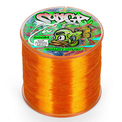 Sougayilang 500m Nylon Fishing Line Japanese Super Strong Monofilament Main Line Fishing Cord for Saltwater/Freshwater Fishing