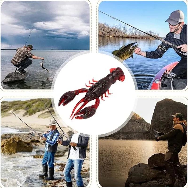 5/10/20pcs Lure Artificial Bait Shrimp Lobster Crayfish Worm Shad Eel Needfish Swimbait Jig Head Fishing Tackle Lure Accessories Wild Frontier Gear LLC