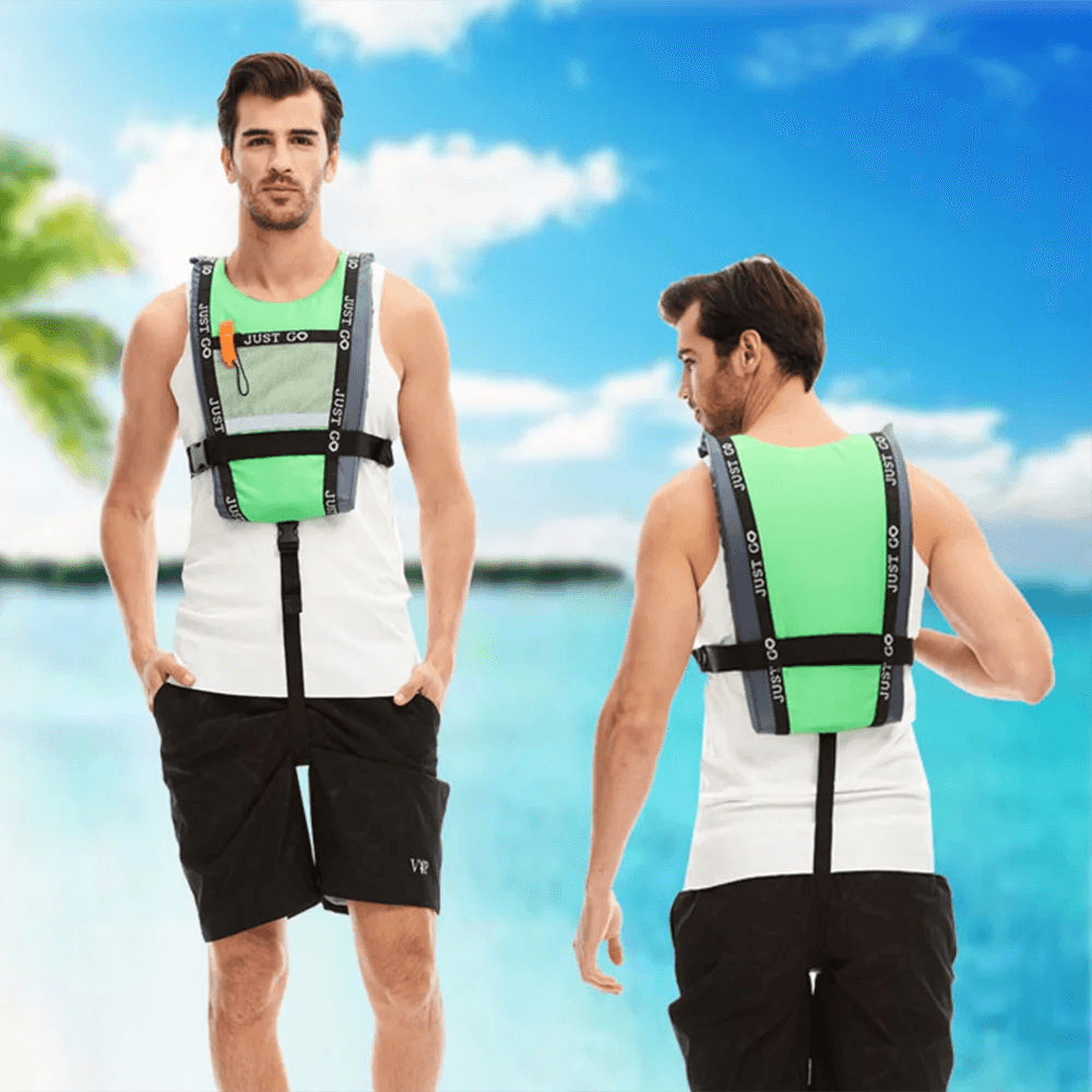 2023 New Adult life vest Boating rafting Swimming Kayaking surf paddleboard Life vest Portable water sports buoyancy vest - Wild Frontier Gear LLC