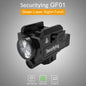 SecurityIng GF01 800 Lumen Rechargeable Mini Flashlight for Rail with 3 Modes Light IPX-6 Waterproof Rechargeable Flashlight