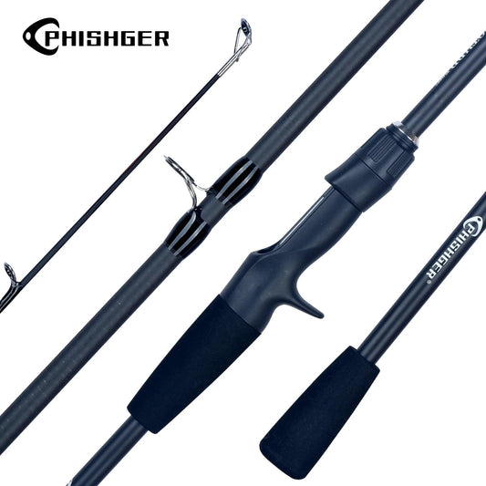 PHISHGER Spinning Baitcasting Travel Carbon Mini Goods For Fishing Rods Casting Weight 5-30g M Fast Ultralight Lure Trout Pole - Wild Frontier Gear LLC