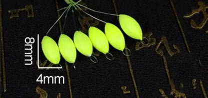 120pcs (20packs)/lot Oval Fishing Float Seven Star Bobber Beans Rig Making Floating Beans Red/Yellow/Mix Beads Carp Fishing J494 Wild Frontier Gear LLC