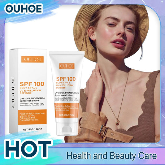 Facial Body Sunscreen Spf100 Anti Sun UV Protector Solar Skin Protective Sunblock Oil-Control Moisturizing Whitening Sun Cream Wild Frontier Gear LLC