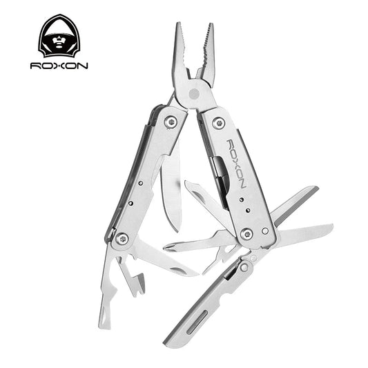 ROXON M2 14 in 1 Mini Multitool Small Lightweight with Folding Scissors Mini Storm Wild Frontier Gear LLC