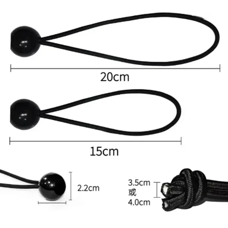 10pcs Bungee Ball Tarps Canvas Tarpaulin Flagpole Ties - Wild Frontier Gear LLC