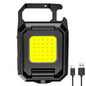 XPE Mini Keychain Light 1000LM COB LED Pocket Flashlight 800mAh Type-C USB Rechargeable IPX4 Waterproof Portable Outdoor Tool