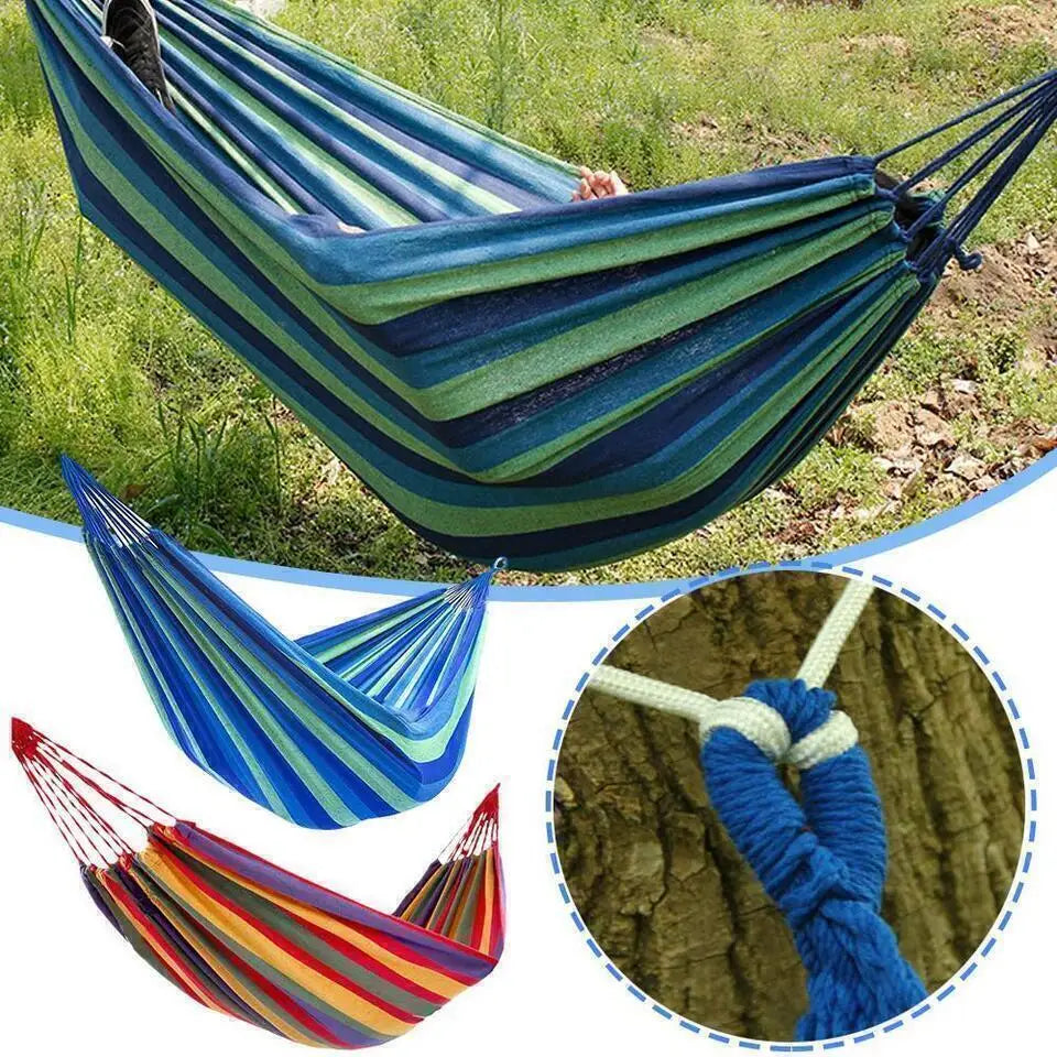 Premium Garden Hammock Portable Carry Bag Outdoor Camping Hanging Travel Swing Wild Frontier Gear LLC