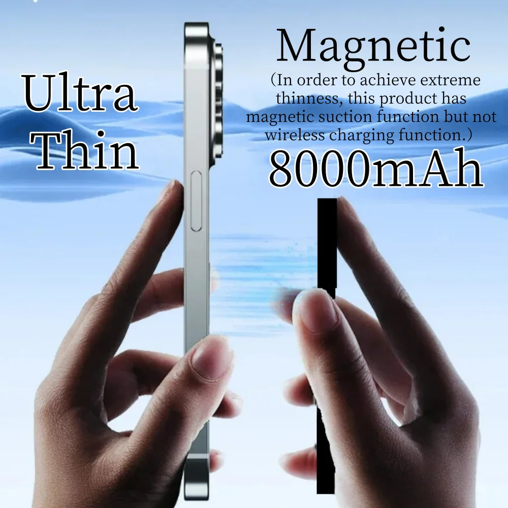 CHXDEV Magnetic 8000mAh PowerBank, Outdoor Portable Mini Power Banks Ultra Slim Charger, External Battery Pack, For iPhoneXIAOMI Wild Frontier Gear LLC