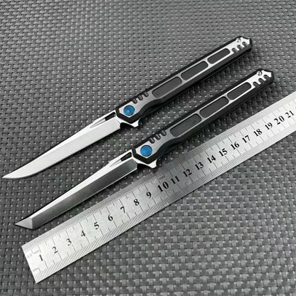 Portable Folding Pocket knife M390 blade Titanium Handles Tanto Outdoor survival Fishing Tactical Hunting Camping EDC Multitool