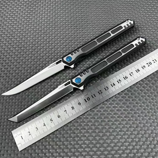Portable Folding Pocket knife M390 blade Titanium Handles Tanto Outdoor survival Fishing Tactical Hunting Camping EDC Multitool