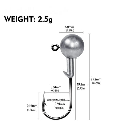 1g 2g 3.5g 5g 7g 10g 12g 20g Crank Jig Head Hook Fishing Hook Head Jig Lure Hard Bait Soft Worm Fishhook Jig Hook For Fishing