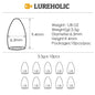 Lureholic Texas  Tungsten Sinkers Flipping Worm 1/16-2 OZ Bullet Weights Columnar 3.5-56g Bass Fishing Lures Accessories Wild Frontier Gear LLC