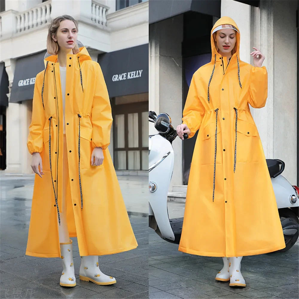 Waterproof Raincoat Outdoor Tourism Hiking Rain Poncho Hooded Rain Coat High-quality Raincoat