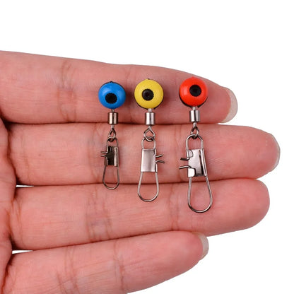 20pc Fishing Line Hook Swivels Shank Clip Connector Interlock Snap Sea Space Beans Lure Fishing Hooks Connector  Pesca Tackle