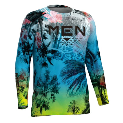 Summer Hooded Outdoor Long Sleeved Fishing Shirt UV Protection Fishing Shirt Men Breathable Quick Dry Sun Protection T-Shirts - Wild Frontier Gear LLC
