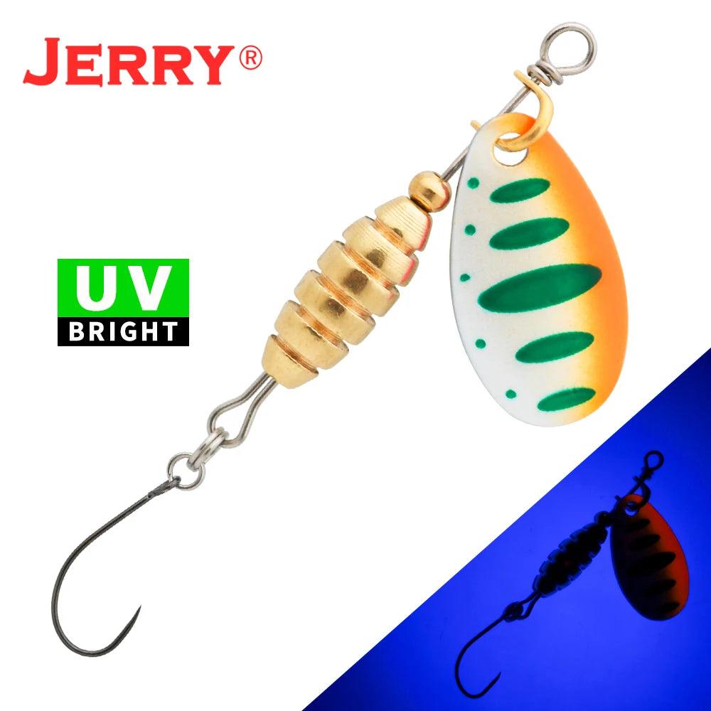 Jerry Spear Ultra-Lightweight Brass Spinnerbait Lures for Perch, Trout, and Bass Fishing - Wild Frontier Gear LLC