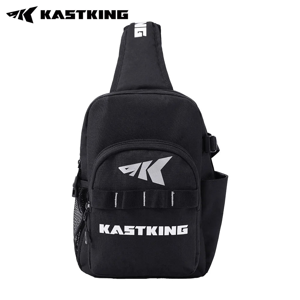 KastKing Bait Boss Fishing Sling Tackle Bag, Fishing Shoulder Backpack with Rod Holder, Cross Body Sling Bag