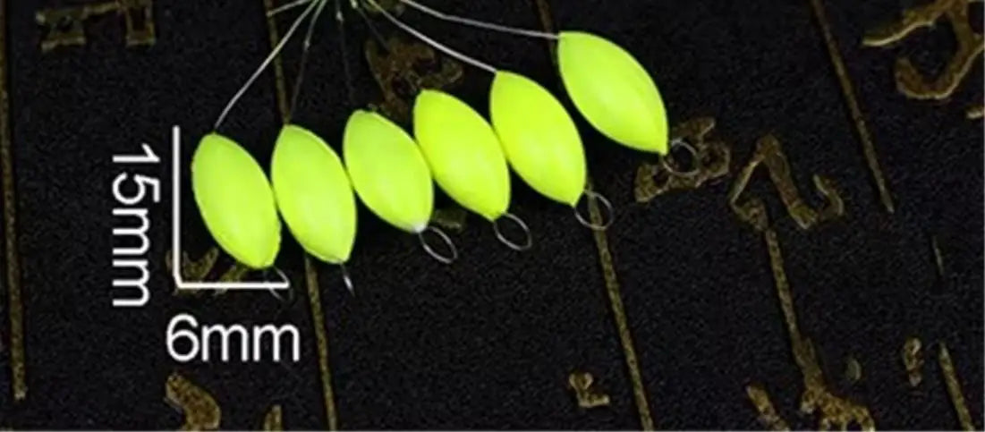 120pcs (20packs)/lot Oval Fishing Float Seven Star Bobber Beans Rig Making Floating Beans Red/Yellow/Mix Beads Carp Fishing J494 Wild Frontier Gear LLC