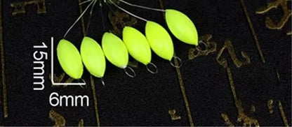 120pcs (20packs)/lot Oval Fishing Float Seven Star Bobber Beans Rig Making Floating Beans Red/Yellow/Mix Beads Carp Fishing J494 Wild Frontier Gear LLC