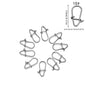 100pcs/lot nice Snap Fishing Barrel Swivel Safety Snaps Hooks Fishhook Fishing Tackle Box Accessory tool lures
