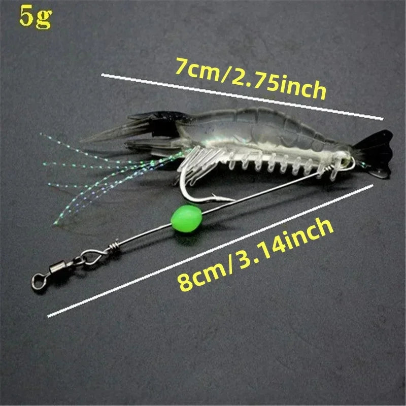 Delysia King  7pcs/set  8cm5g simulation soft bait