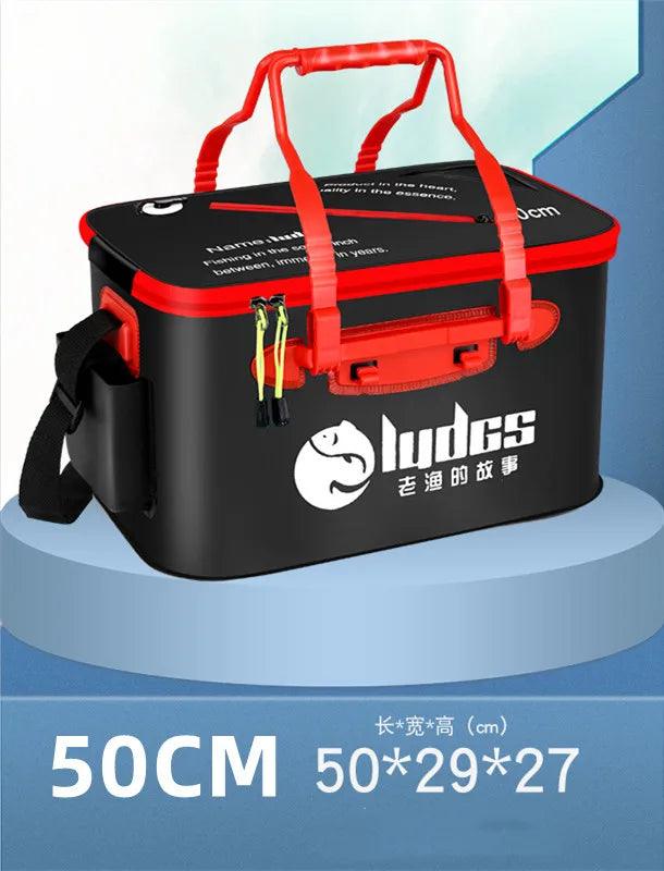 44/50cm Fishing Bucket Fishing Tackle Bag Folding EVA Live Fish Box Hand Outdoor Waterproof Camping Hiking Water Bag Storage - Wild Frontier Gear LLC