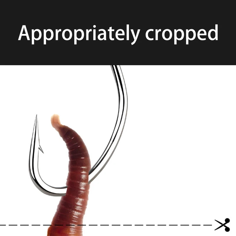 5 Pcs Worm Baiting Hollow Needle Bait Feeder Stainless Steel Upper Needles Bloodworm Bug Clip Fishing Accessories Drop Shipping
