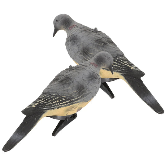 2Pc Simulation Pigeon Hunting Decoy Artificial Fake Pigeon Model Lifelike Bird Figurine Dove Statue Hunting Bait Prop Home Decor