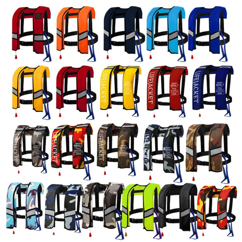 2023 Professional Life Jacket Swiming Fishing Life Vest Manual Inflatable Adult Swimwear Water Sports Swimming Survival Jacket - Wild Frontier Gear LLC