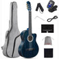 Electric Guitar, 39 Inch Cut Nylon String Classical Built-in Pickup Kit, Equipped with 4-band EQ Equalizer and Nylon Strings Wild Frontier Gear LLC
