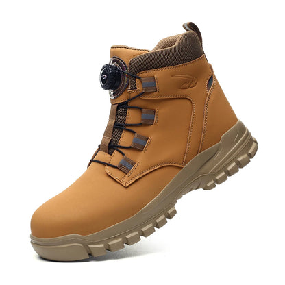 Waterproof Safety Boots Men Indestructible Steel Toe Work Boots Anti-smash Stab-resistant Safety Shoes Biker Botas Para Hombre - Wild Frontier Gear LLC