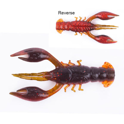 Hanlin Floating 65mm 4g Crawfish Larvae Soft Silicone Bait Jigs Wobbler Worms Fishing Lures Artificial Swimbait Bass Pike Tackle Wild Frontier Gear LLC