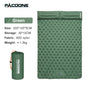 PACOONE Outdoor Camping Double Inflatable Mattress Extra Wide Sleeping Pad Ultralight Folding Bed Sleeping Mat Car Travel Mat Wild Frontier Gear LLC