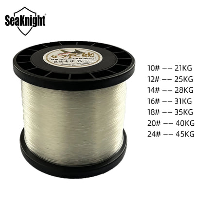 SeaKnight Nylon Fishing Line Full 1000M Japan High Quality Monofilament Carp Line 10#-24# Drag 21KG-45KG Deep-Sea Fishing Tackle