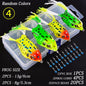 24PC 6g 8g 13g Lifelike Soft Small Jump Frog Engaging Bait Silicone Bait for Crap Fishing Lure Set Kit Gear Crankbait Tackle Box