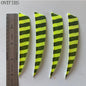 24 Pcs ONTFIHS 4Inch Fletching Arrow Striped Shield Cut Turkey Feather Archery DIY Hunting Accessories - Wild Frontier Gear LLC