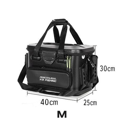 20L/28L/40L Multifunction EVA Fishing Tackle Bag Fishing Bucket Live Fish Box Outdoor Fishing Backpack with Rod Holder - Wild Frontier Gear LLC