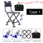 Portable Fishing Chair Folding Fish Chair 180 Degree Adjustable Backrest Four-leg Recliner Aluminum Alloy Camping Chair Stool - Wild Frontier Gear LLC