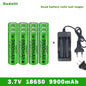 18650 Battery Rechargeable Battery 3.7V 18650 9800mAh Capacity Li-ion Rechargeable Battery For Flashlight Torch Battery+Charger Wild Frontier Gear LLC