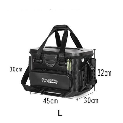 20L/28L/40L Multifunction EVA Fishing Tackle Bag Fishing Bucket Live Fish Box Outdoor Fishing Backpack with Rod Holder - Wild Frontier Gear LLC