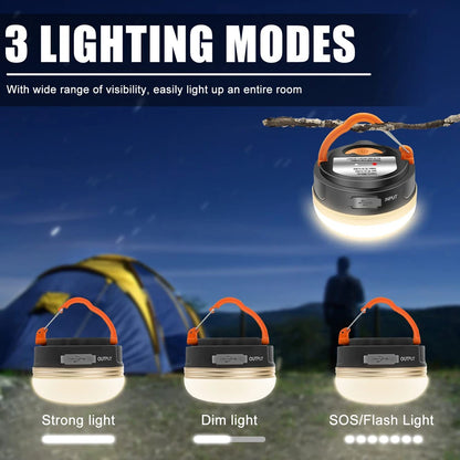 10W LED Camping Lantern Tents lamp 1800mAh  Portable Camping Lights Outdoor Hiking Night Hanging lamp USB Rechargeable