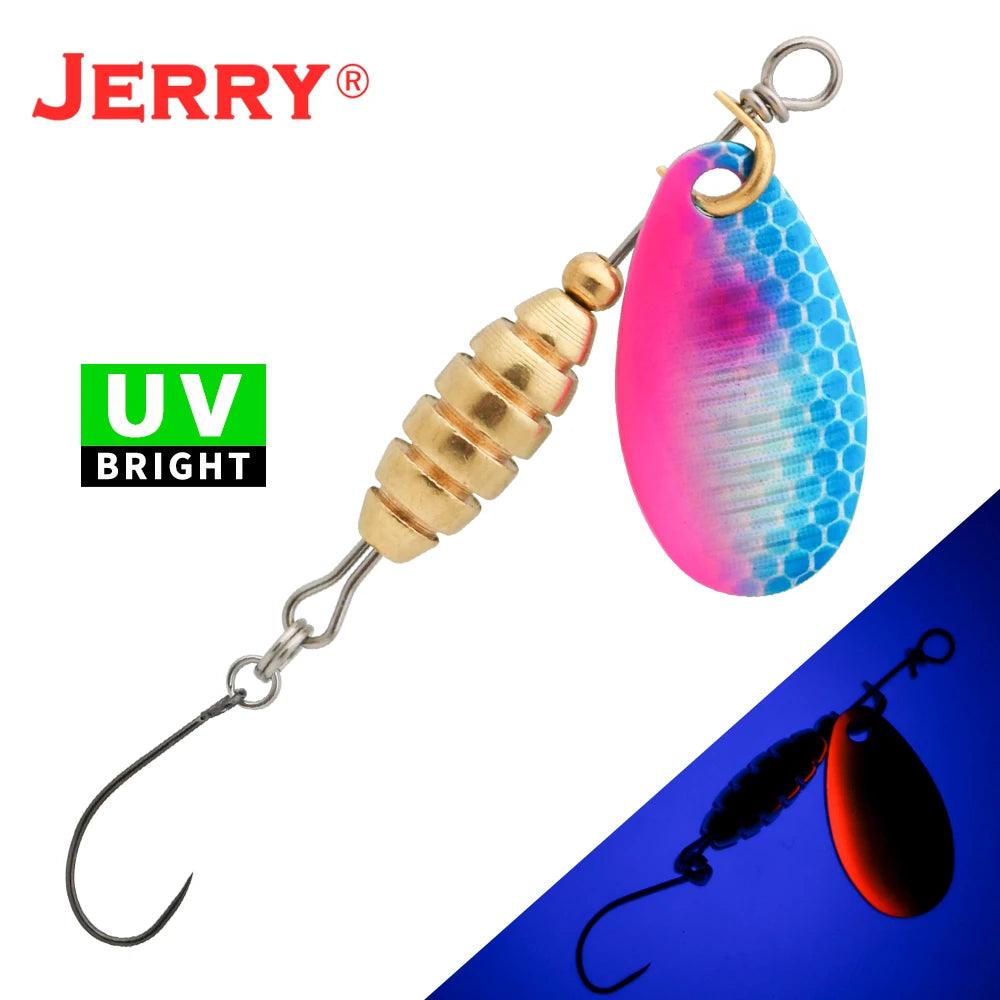 Jerry Spear Ultra-Lightweight Brass Spinnerbait Lures for Perch, Trout, and Bass Fishing - Wild Frontier Gear LLC