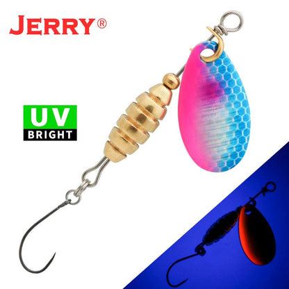 Jerry Spear Ultra-Lightweight Brass Spinnerbait Lures for Perch, Trout, and Bass Fishing - Wild Frontier Gear LLC