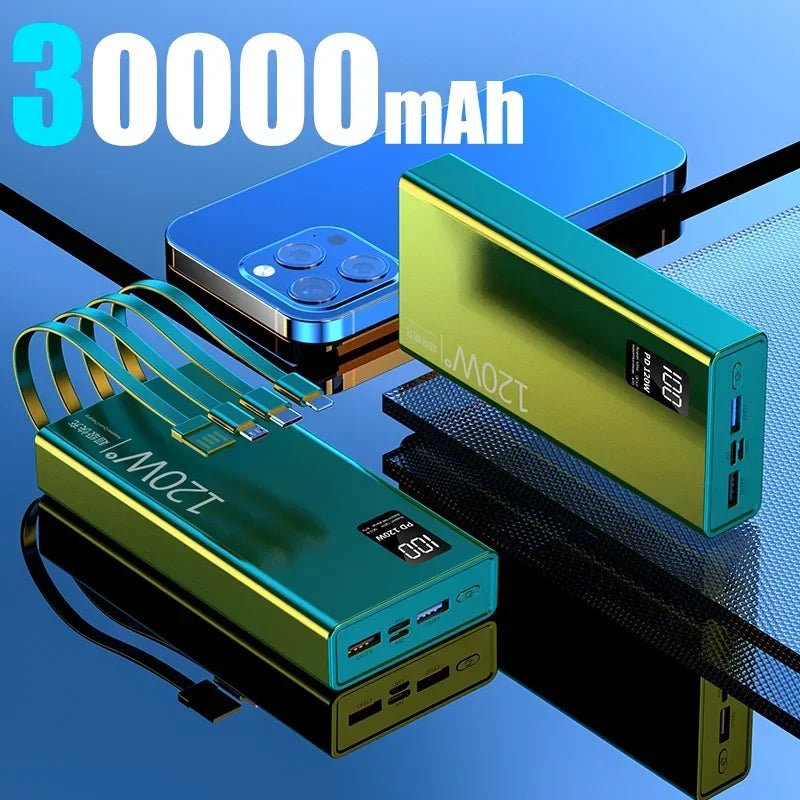 Xiaomi 50000mAh High Capacity Power Bank 4 in 1 120W Fast Charging Powerbank Portable Battery Charger For iPhone Samsung Huawei Wild Frontier Gear LLC