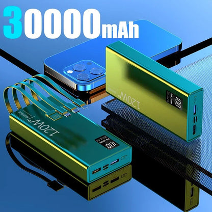 Xiaomi 50000mAh High Capacity Power Bank 4 in 1 120W Fast Charging Powerbank Portable Battery Charger For iPhone Samsung Huawei Wild Frontier Gear LLC