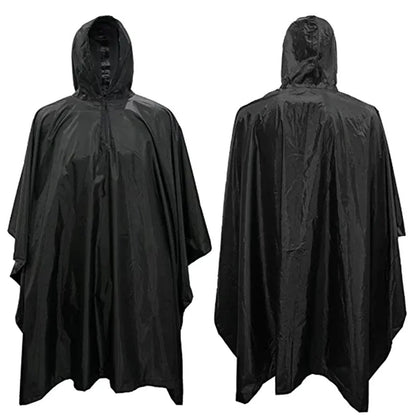 Outdoor Military Poncho 210T+PU Army War Tactical Raincoat Hunting Ghillie Suit Birdwatching Umbrella Rain Gear Home accessories
