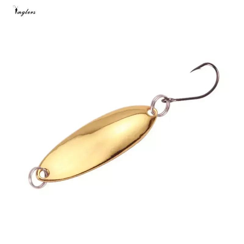 Metal Spinner Spoon Lure for Trout Fishing - 1pc Hard Bait with Sequins, 3.5g-10g - Wild Frontier Gear LLC