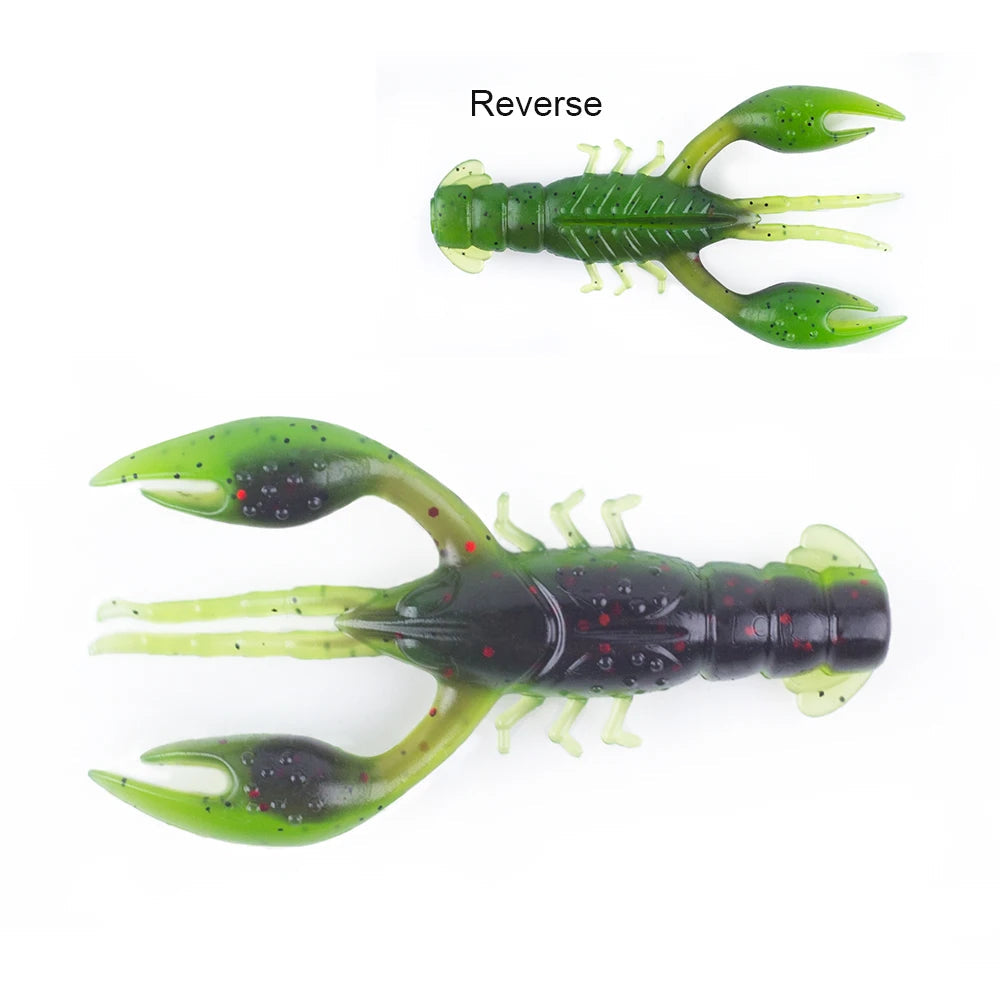 Hanlin Floating 65mm 4g Crawfish Larvae Soft Silicone Bait Jigs Wobbler Worms Fishing Lures Artificial Swimbait Bass Pike Tackle Wild Frontier Gear LLC