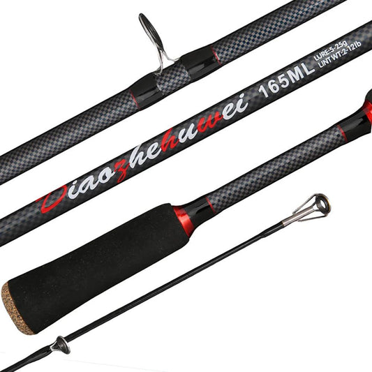 5g-25g Lure Rod 1.8m/1.65m Carbon Casting Spinning Stream ML Fishing Rods Big Guide Baitcasting Travel 2 Section Soft Solid Tip - Wild Frontier Gear LLC